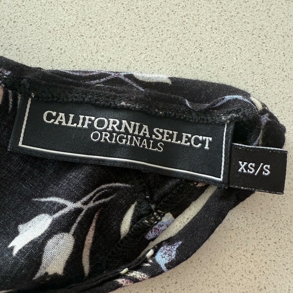 American Apparel Floral Halter Backless Top - Picture 3 of 4